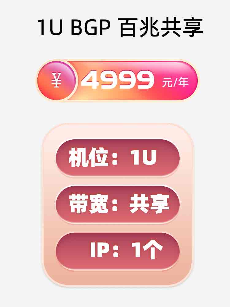 青岛百兆共享服务器托管价格